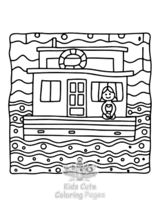Home Sweet Home coloring page for classroom activities