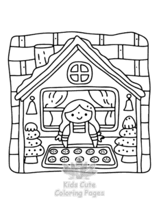 Home Sweet Home coloring page for girls, free to print