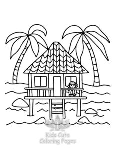Home Sweet Home coloring page for classroom activities