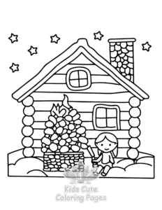 Home Sweet Home coloring page for classroom activities