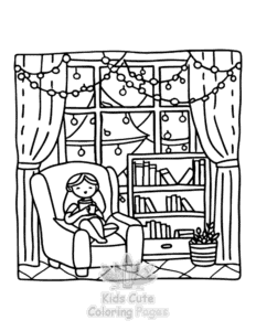 Easy Home Sweet Home coloring sheet for young children