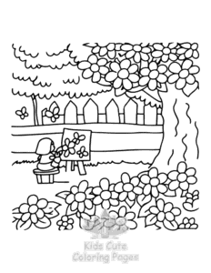 Free printable Home Sweet Home coloring page for kids