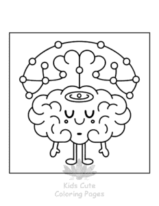 Printable Human Body coloring sheet for preschoolers