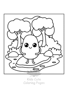 Human Body coloring page for girls, free to print
