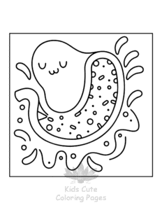 Human Body coloring page for boys, printable at home