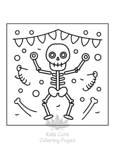Simple Human Body coloring page for toddlers