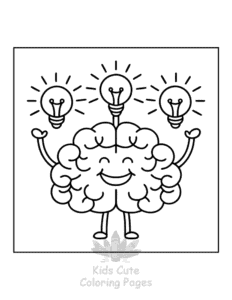 Human Body coloring page for girls, free to print