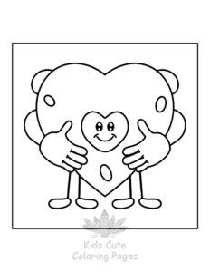 Simple Human Body coloring page for toddlers