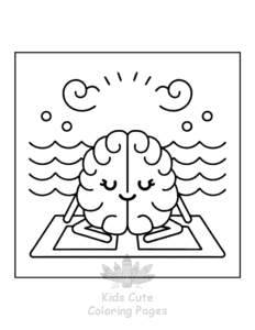 Printable Human Body coloring sheet for preschoolers