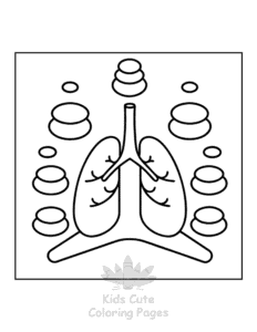 Human Body coloring page for classroom activities