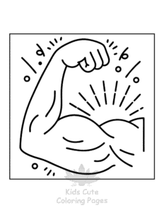 Printable Human Body coloring sheet for preschoolers