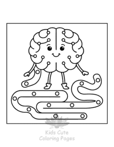 Human Body coloring page for classroom activities