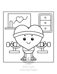 Human Body coloring page for boys, printable at home