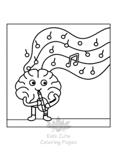 Human Body coloring page for classroom activities