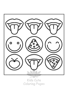 Simple Human Body coloring page for toddlers