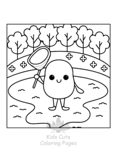 Easy Human Body coloring sheet for young children