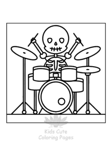 Human Body coloring page for girls, free to print