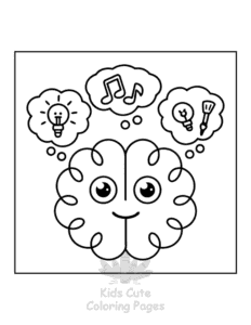 Simple Human Body coloring page for toddlers