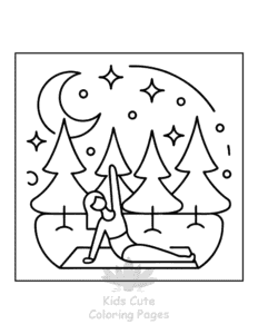 Human Body coloring page for boys, printable at home