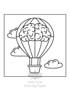 Printable Human Body coloring sheet for preschoolers