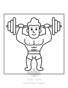 Easy Human Body coloring sheet for young children