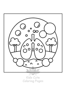 Human Body coloring page for girls, free to print