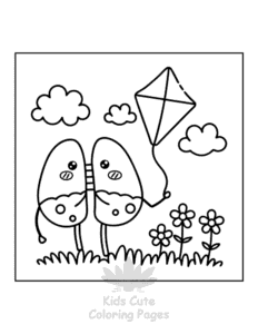 Human Body coloring page for classroom activities