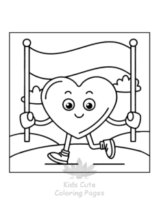 Easy Human Body coloring sheet for young children