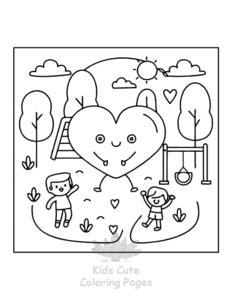 Easy Human Body coloring sheet for young children