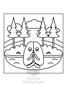 Human Body coloring page for boys, printable at home