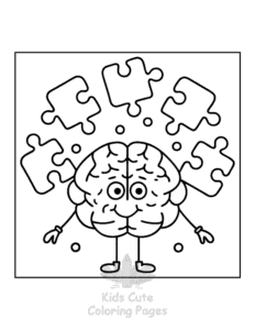 Free printable Human Body coloring page for kids
