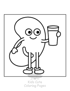 Free printable Human Body coloring page for kids