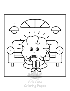 Printable Human Body coloring sheet for preschoolers