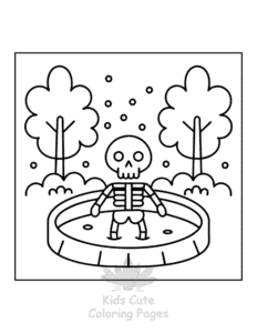 Human Body coloring page for classroom activities