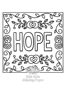 Free printable Inspirational Word coloring page for kids