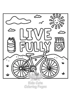 Printable Inspirational Word coloring sheet for preschoolers