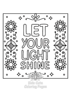 Free Inspirational Word coloring pages to print at home