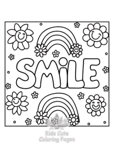 Easy Inspirational Word coloring sheet for young children