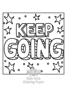 Free printable Inspirational Word coloring page for kids