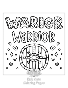 Simple Inspirational Word coloring page for toddlers