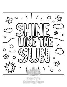 Inspirational Word coloring page for classroom activities