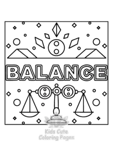 Inspirational Word coloring page for girls, free to print