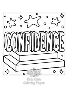 Inspirational Word coloring page for classroom activities