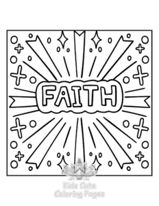 Inspirational Word coloring page for classroom activities