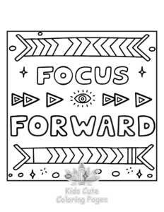 Printable Inspirational Word coloring sheet for preschoolers