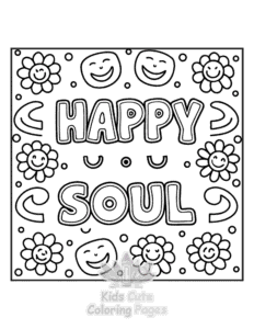 Inspirational Word coloring page for girls, free to print