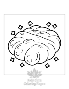 Japanese Food coloring page for boys, printable at home