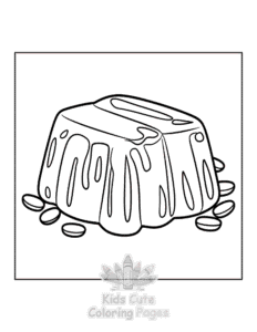Japanese Food coloring page for classroom activities