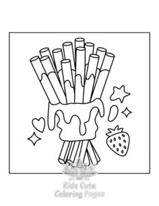 Free Japanese Food coloring pages to print at home