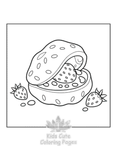 Printable Japanese Food coloring sheet for preschoolers